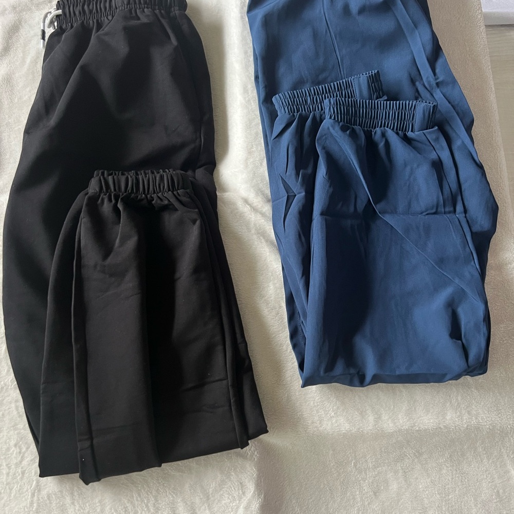 Black and Blue Waist Pants
